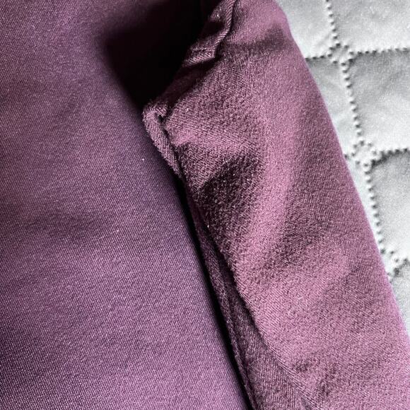 Matty M Women’s Purple Leggings Size Large Made in USA Nylon Spandex Stretch - Picture 3 of 6